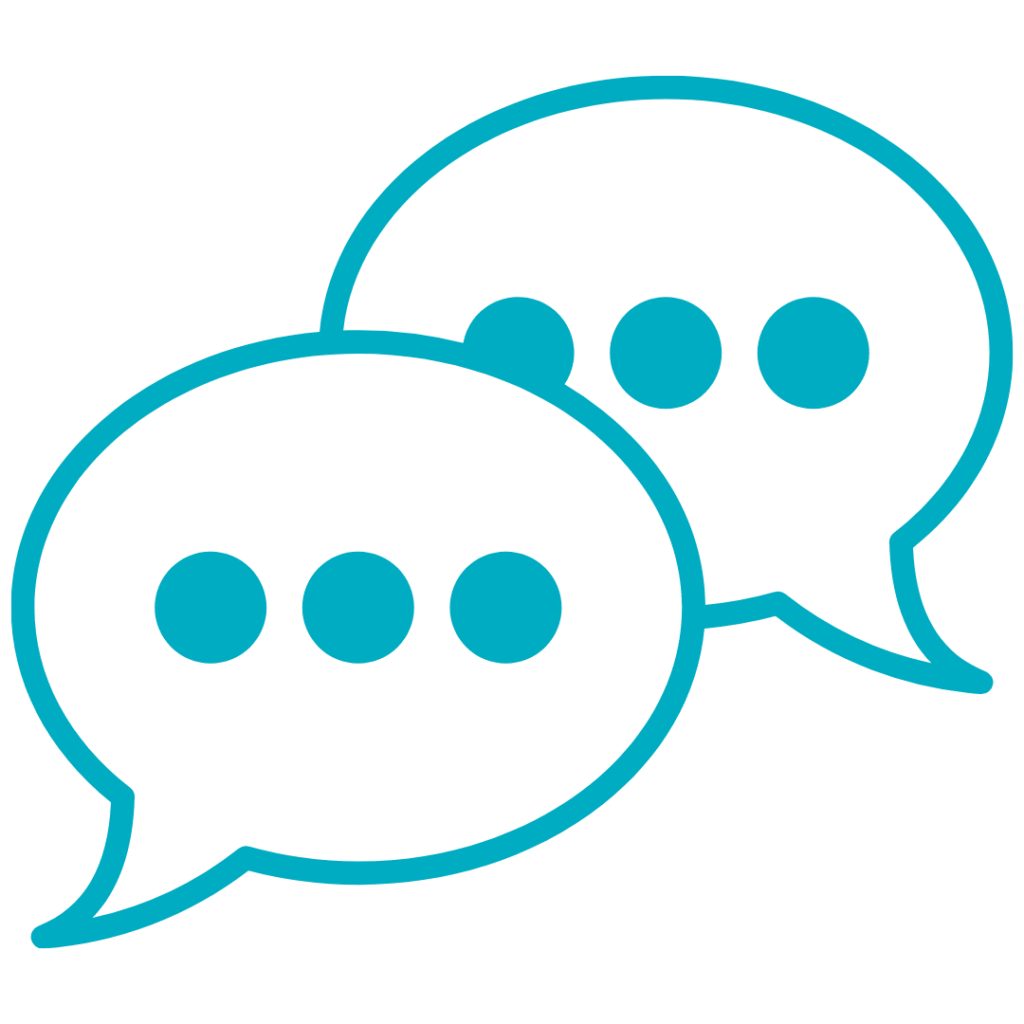 Chat bubbles icon representing the Quick Online Feedback Form.