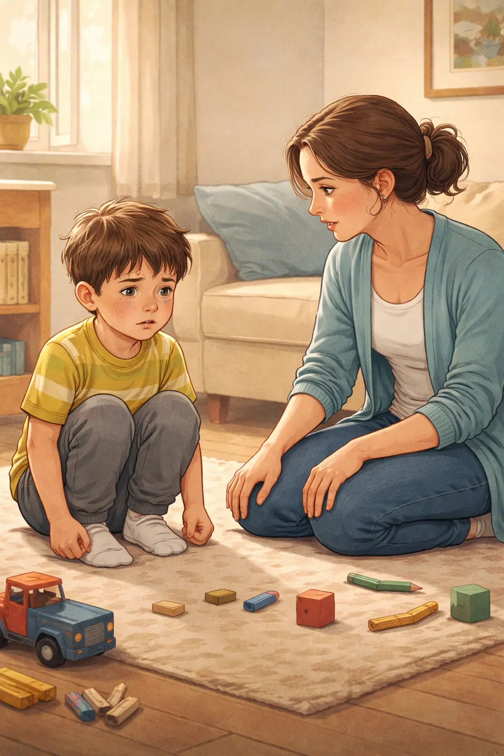 Aggression in young children can be a sign of overwhelm and need calm adult support