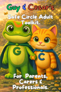 Safe Circle by Guy & Cesar children’s book cover, linked to the Safe Circle adult safeguarding toolkit