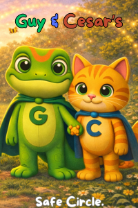 Safe Circle by Guy & Cesar children’s book cover, linked to the Safe Circle adult safeguarding toolkit